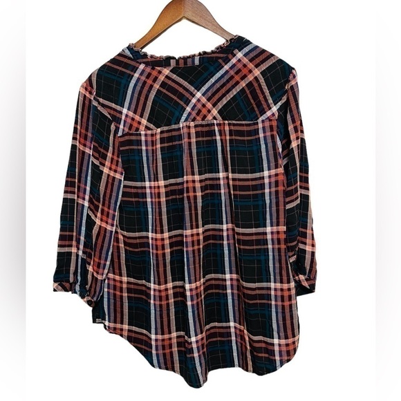 Torrid Tie Neck Peasant Top - Picture 5 of 9